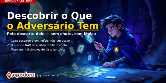 Como descobrir o que o adversário tem na mão na Tranca (pelo descarte dele)