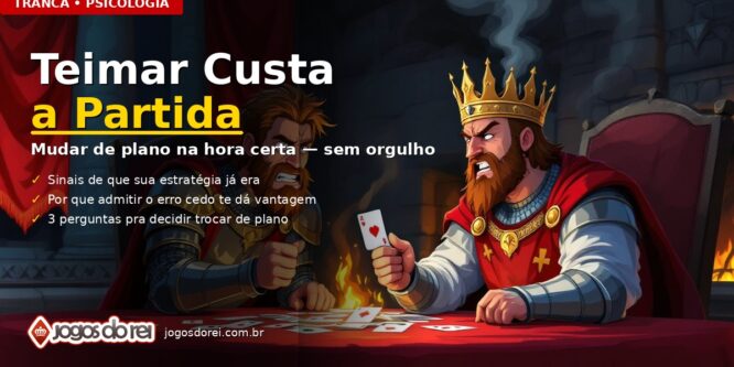 O erro de teimar na mesma jogada na Tranca — e como mudar de plano na hora certa
