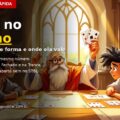Capa do artigo Trinca no Baralho: o que é, como se forma e onde ela vale — ilustração de um rei e um menino jogando cartas à mesa, com uma trinca de cartas em destaque